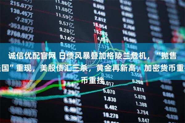 诚信优配官网 日债风暴叠加格陵兰危机，“抛售美国”重现，美股债汇三杀，黄金再新高，加密货币重挫